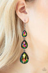 Paparazzi Metro Momentum Earrings Multi (Oil Spill)