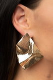 Paparazzi Modern Maverick Earrings Gold