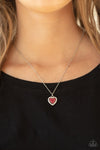 Paparazzi My Heart Goes Out To You Necklace Red
