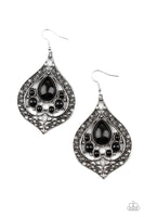 Paparazzi New Delhi Nouveau Earrings Black