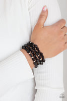 Paparazzi Nice GLOWING! Bracelet Black