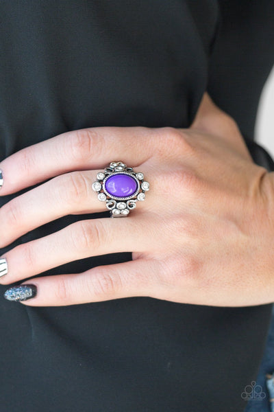 Paparazzi Noticeably Notable Ring Purple - Glitz By Lisa 