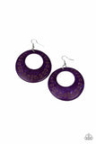 Paparazzi Beach Club Clubbin Earrings Purple