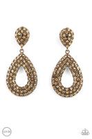 Paparazzi Pack In The Pizzazz Earrings Brass (Clip Ons)