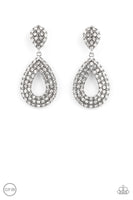 Paparazzi Pack In The Pizzazz Earrings White (Clip Ons)