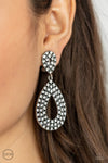 Paparazzi Pack In The Pizzazz Earrings White (Clip Ons)
