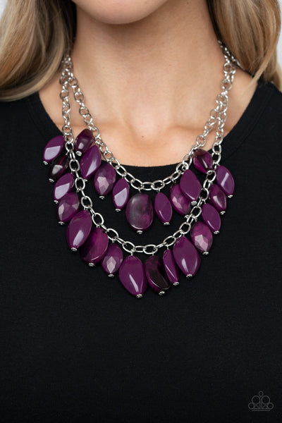 Paparazzi Palm Beach Beauty Necklace Purple