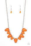 Paparazzi Pampered Poolside Necklace Orange