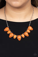 Paparazzi Pampered Poolside Necklace Orange