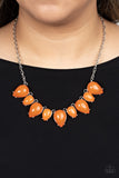 Paparazzi Pampered Poolside Necklace Orange