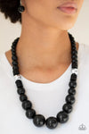 Paparazzi Panama Panorama Necklace Black