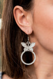 Paparazzi Paradise Found Earrings White