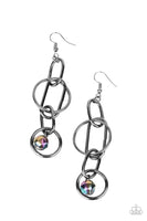 Paparazzi Park Avenue Palace Necklace Multi & Park Avenue Princess Earrings Multi (Oil Spill)