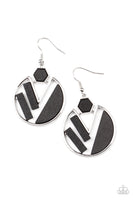 Paparazzi Petrified Posh Earrings Black