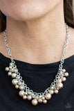 Paparazzi Positively PEARL-escent Necklace Brown