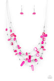 Paparazzi Prismatic Pebbles Necklace Pink