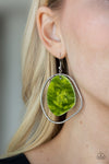 Paparazzi Haute Toddy Earrings Green