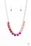 Paparazzi Rainbow Resplendence Necklace Pink