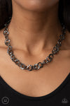 Paparazzi Rebel Grit Necklace Black