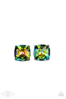 Paparazzi Royalty High Earrings Multi (Oil Spill)