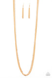 Paparazzi SLEEK and Destroy Necklace Gold