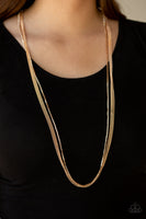 Paparazzi SLEEK and Destroy Necklace Gold