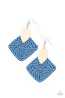 Paparazzi Sabbatical WEAVE Earrings Blue