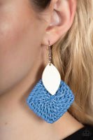 Paparazzi Sabbatical WEAVE Earrings Blue