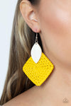 Paparazzi Sabbatical WEAVE Earrings Yellow