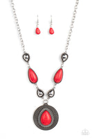 Paparazzi Saguaro Soul Trek Necklace Red