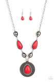 Paparazzi Saguaro Soul Trek Necklace Red