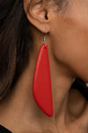 Paparazzi Scuba Dream Earrings Red