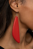 Paparazzi Scuba Dream Earrings Red