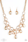 Paparazzi Show-Stopping Shimmer Necklace Gold