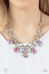 Paparazzi Show-Stopping Shimmer Necklace Multi (Iridescent)