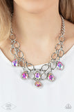 Paparazzi Show-Stopping Shimmer Necklace Multi (Iridescent)