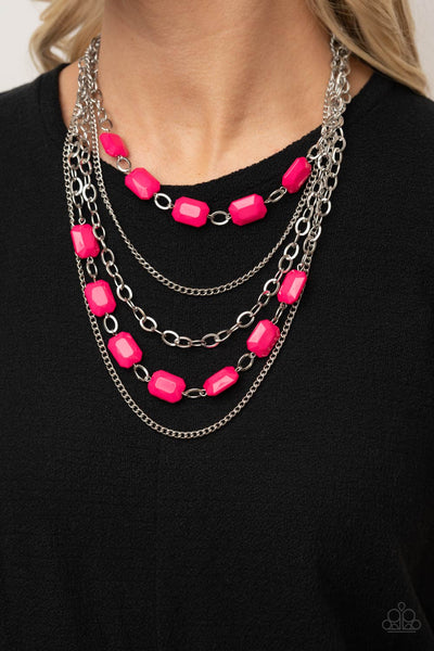 Paparazzi Standout Strands Necklace Pink