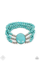 Paparazzi Stone Pools Bracelet Blue