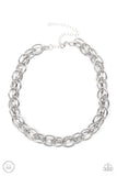 Paparazzi Tough Crowd Necklace Silver (Choker)