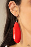 Paparazzi Tropical Ferry Earrings Red