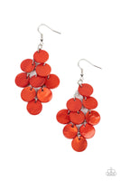 Paparazzi Tropical Tryst Earrings Orange