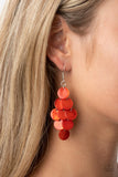 Paparazzi Tropical Tryst Earrings Orange