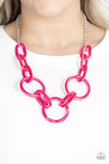 Paparazzi Turn Up The Heat Necklace Pink