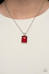 Paparazzi Understated Dazzle Necklace Red