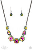 Paparazzi Unfiltered Confidence Necklace Multi (Oil Spill)