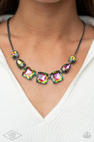 Paparazzi Unfiltered Confidence Necklace Multi (Oil Spill)