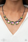 Paparazzi Unfiltered Confidence Necklace Multi (Oil Spill)