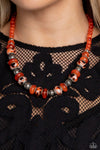 Paparazzi Warped Whimsicality Necklace Orange