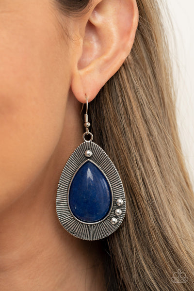 Paparazzi Western Fantasy Earrings Blue