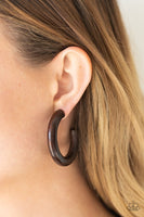 Paparazzi Woodsy Wonder Earrings Brown